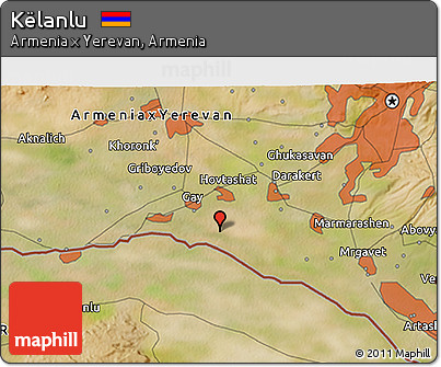 Satellite 3D Map of Këlanlu