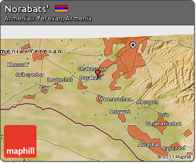 Satellite 3D Map of Norabats'