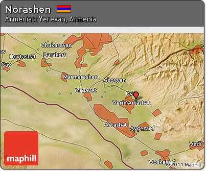 Satellite 3D Map of Norashen