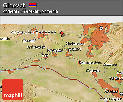 Satellite 3D Map of Ginevet