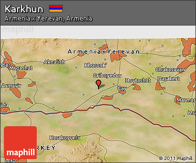 Satellite 3D Map of Karkhun
