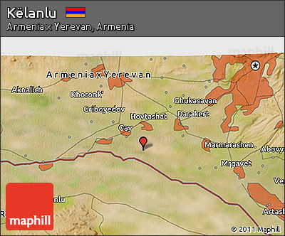 Satellite 3D Map of Këlanlu
