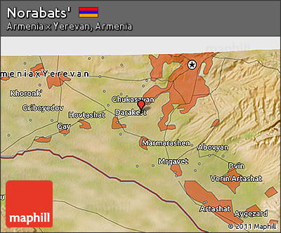 Satellite 3D Map of Norabats'