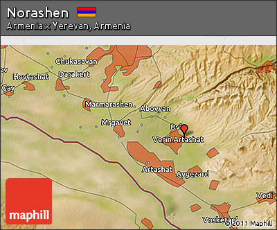 Satellite 3D Map of Norashen