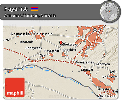 Shaded Relief 3D Map of Hayanist
