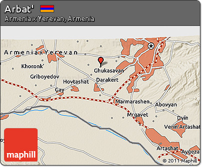 Shaded Relief 3D Map of Arbat'