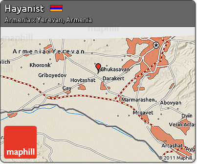 Shaded Relief 3D Map of Hayanist