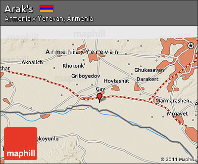 Shaded Relief 3D Map of Arak's
