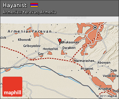 Shaded Relief 3D Map of Hayanist
