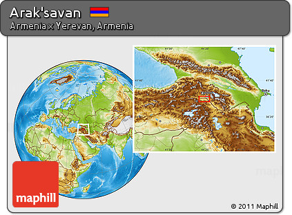 Physical Location Map of Arak'savan