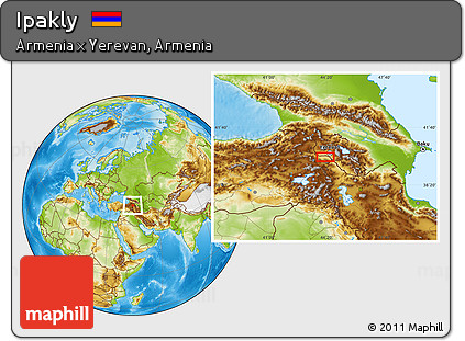 Physical Location Map of Ipakly
