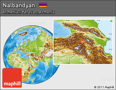 Physical Location Map of Nalbandyan