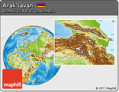 Physical Location Map of Arak'savan