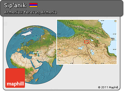 Satellite Location Map of Sip'anik