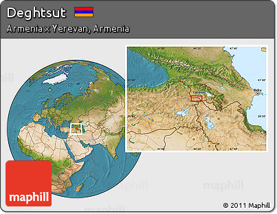 Satellite Location Map of Deghtsut