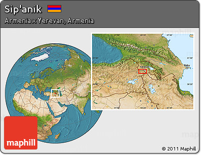 Satellite Location Map of Sip'anik