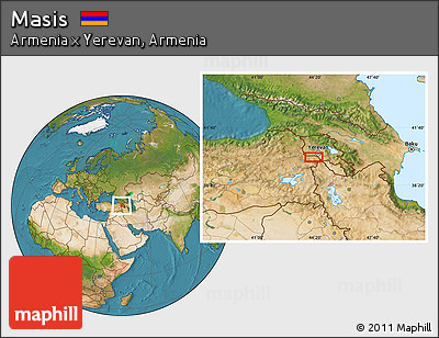 Satellite Location Map of Masis