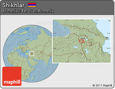 Savanna Style Location Map of Shikhlar, hill shading