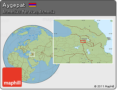 Savanna Style Location Map of Aygepat