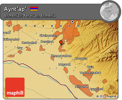 Physical Map of Aynt'ap'