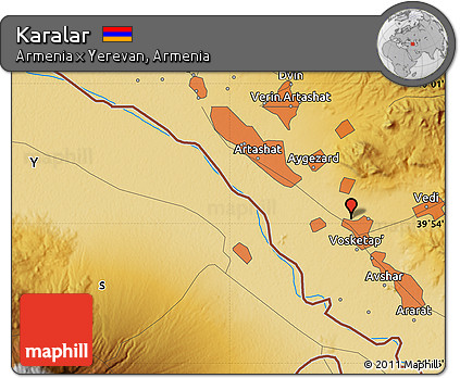 Physical Map of Karalar