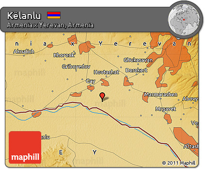 Physical Map of Këlanlu