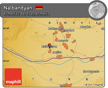 Physical Map of Nalbandyan