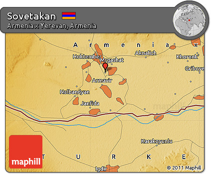 Physical Map of Sovetakan