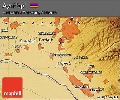 Physical Map of Aynt'ap'