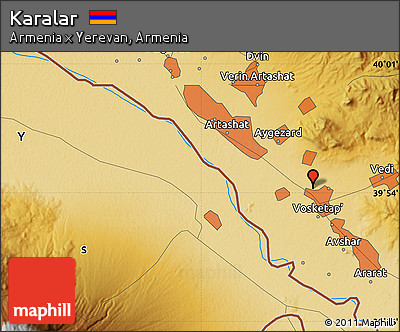 Physical Map of Karalar