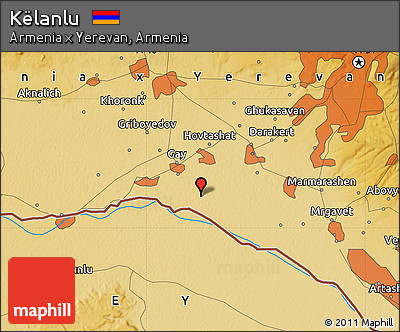 Physical Map of Këlanlu