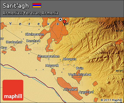 Physical Map of Sarit'agh