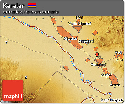 Physical Map of Karalar
