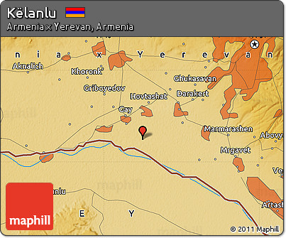 Physical Map of Këlanlu