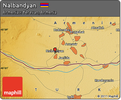 Physical Map of Nalbandyan