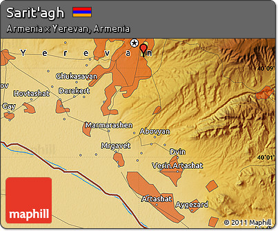 Physical Map of Sarit'agh