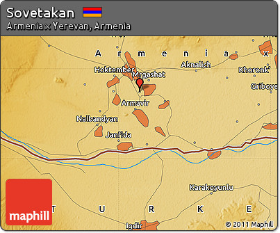 Physical Map of Sovetakan