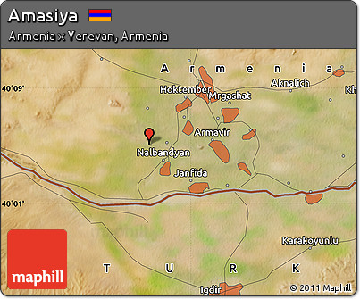 Satellite Map of Amasiya