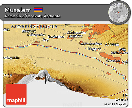 Physical Panoramic Map of Musalerr