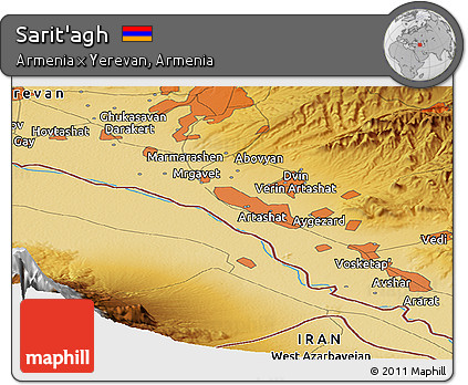 Physical Panoramic Map of Sarit'agh