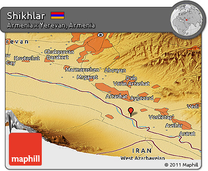 Physical Panoramic Map of Shikhlar