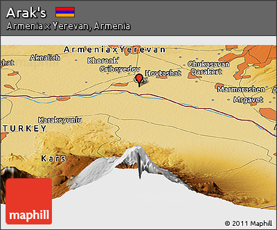 Physical Panoramic Map of Arak's