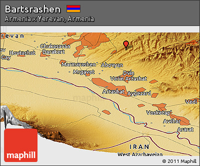 Physical Panoramic Map of Bartsrashen