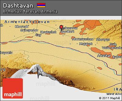 Physical Panoramic Map of Dashtavan