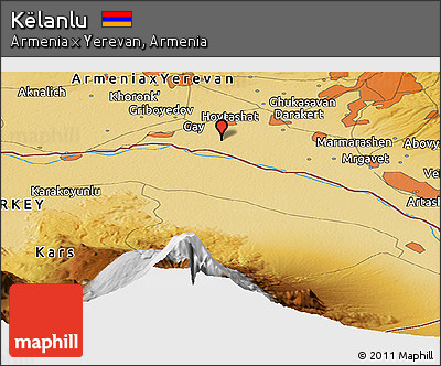 Physical Panoramic Map of Këlanlu