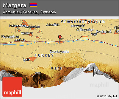 Physical Panoramic Map of Margara