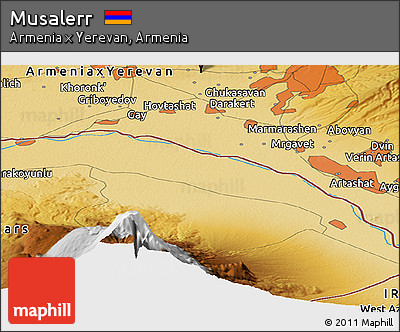 Physical Panoramic Map of Musalerr
