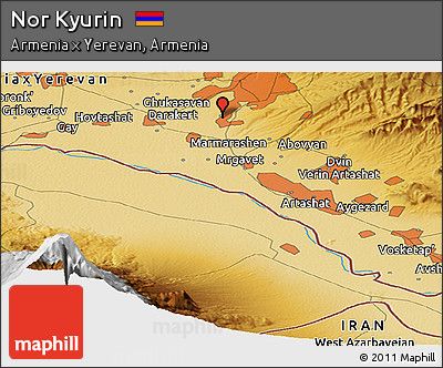 Physical Panoramic Map of Nor Kyurin