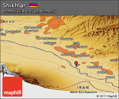 Physical Panoramic Map of Shikhlar