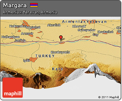 Physical Panoramic Map of Margara